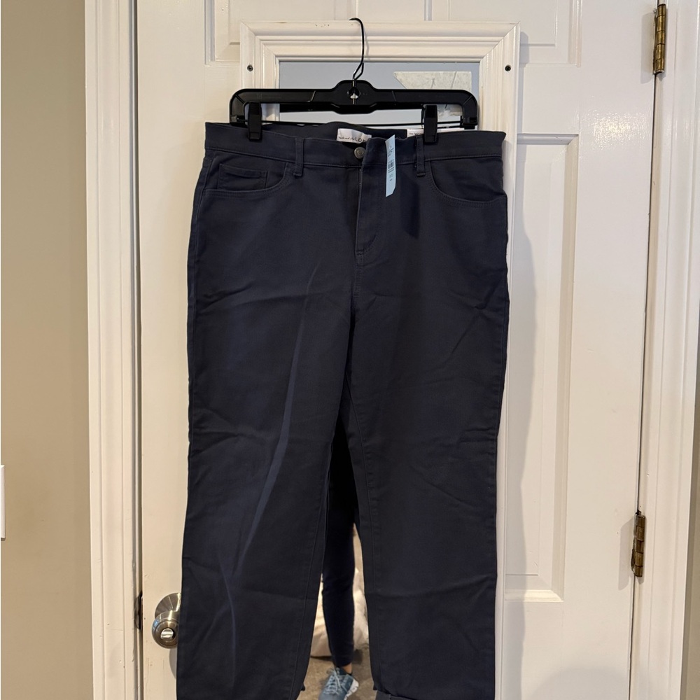 Loft girlfriend mid rise pants - 31p - NWT - charcoal gray